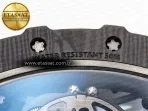 rm035 black carbon sonic best edition skeleton dial on red rubber strap clone rmul215