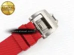rm035 black carbon sonic best edition skeleton dial on red rubber strap clone rmul226