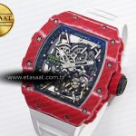 Richard Mille RM035 Red Carbon Skeleton Dial on White RMUL2