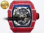 Richard Mille RM035 Red Carbon Skeleton Dial on White RMUL2 - Görsel 4