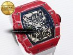 Richard Mille RM035 Red Carbon Skeleton Dial on White RMUL2 - Görsel 5