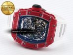 Richard Mille RM035 Red Carbon Skeleton Dial on White RMUL2 - Görsel 7