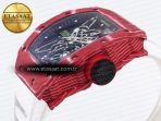 Richard Mille RM035 Red Carbon Skeleton Dial on White RMUL2 - Görsel 8