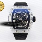 Richard Mille RM035 Şeffaf İskelet Kadran Siyah RMUL2 Eta Saat - Görsel 3 - 1:1 Süper Klon Saat