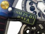 rm035 transparent rmf best edition skeleton dial on translucent rubber strap clone rmul212
