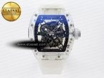 rm035 transparent rmf best edition skeleton dial on translucent rubber strap clone rmul23