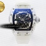 Richard Mille RM035 İskelet Kadran Şeffaf Kauçuk RMUL2 Eta Saat - Görsel 3 - 1:1 Süper Klon Saat