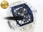 rm035 transparent rmf best edition skeleton dial on translucent rubber strap clone rmul25