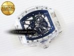 rm035 transparent rmf best edition skeleton dial on translucent rubber strap clone rmul26