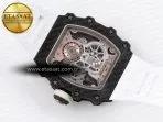 rm21 01 rg tourbillon rmf best edition skeleton dial on white rubber strap17