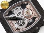 rm21 01 rg tourbillon rmf best edition skeleton dial on white rubber strap19