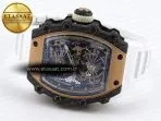 rm21 01 rg tourbillon rmf best edition skeleton dial on white rubber strap7