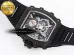 rm21 01 ss tourbillon rmf best edition skeleton dial on black rubber strap18