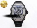 rm21 01 ss tourbillon rmf best edition skeleton dial on black rubber strap3