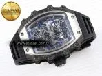rm21 01 ss tourbillon rmf best edition skeleton dial on black rubber strap6