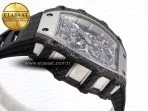 rm21 01 ss tourbillon rmf best edition skeleton dial on black rubber strap9