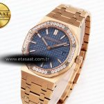 Audemars Piguet Blue Dial Diamonds Bezel on RG