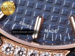 Audemars Piguet Blue Dial Diamonds Bezel on RG - Görsel 12