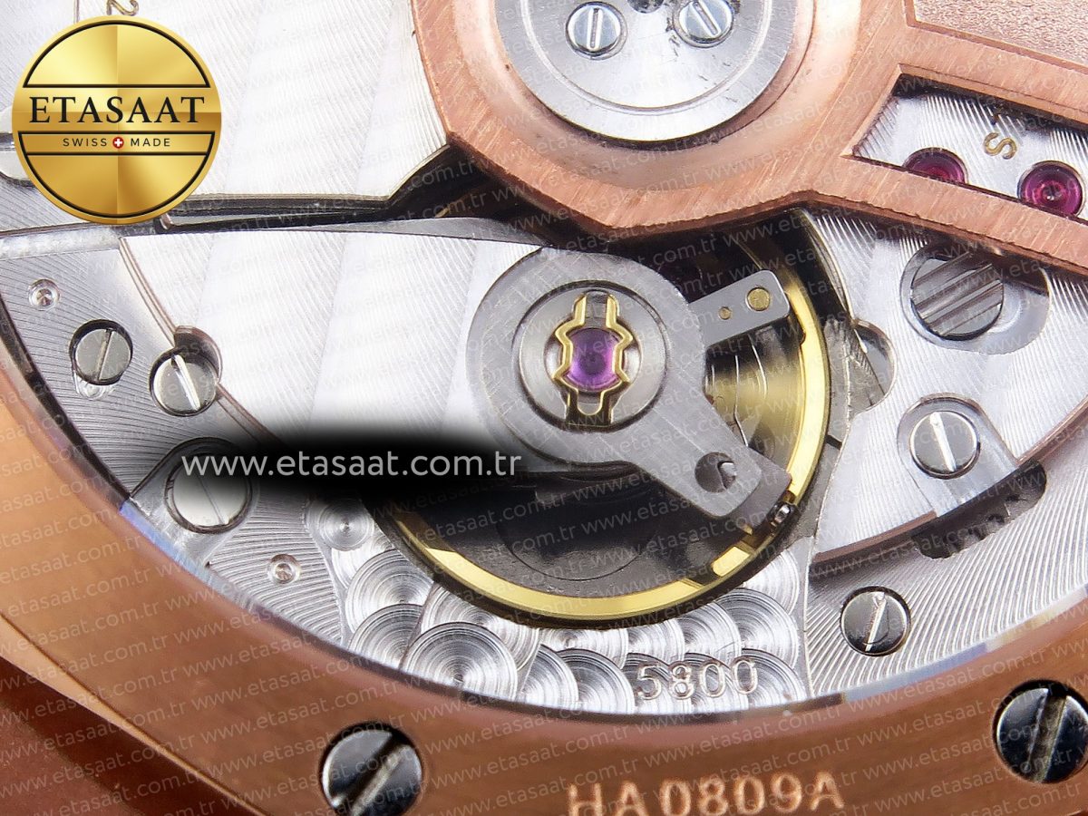 Audemars Piguet Blue Dial Diamonds Bezel on RG - Görsel 19