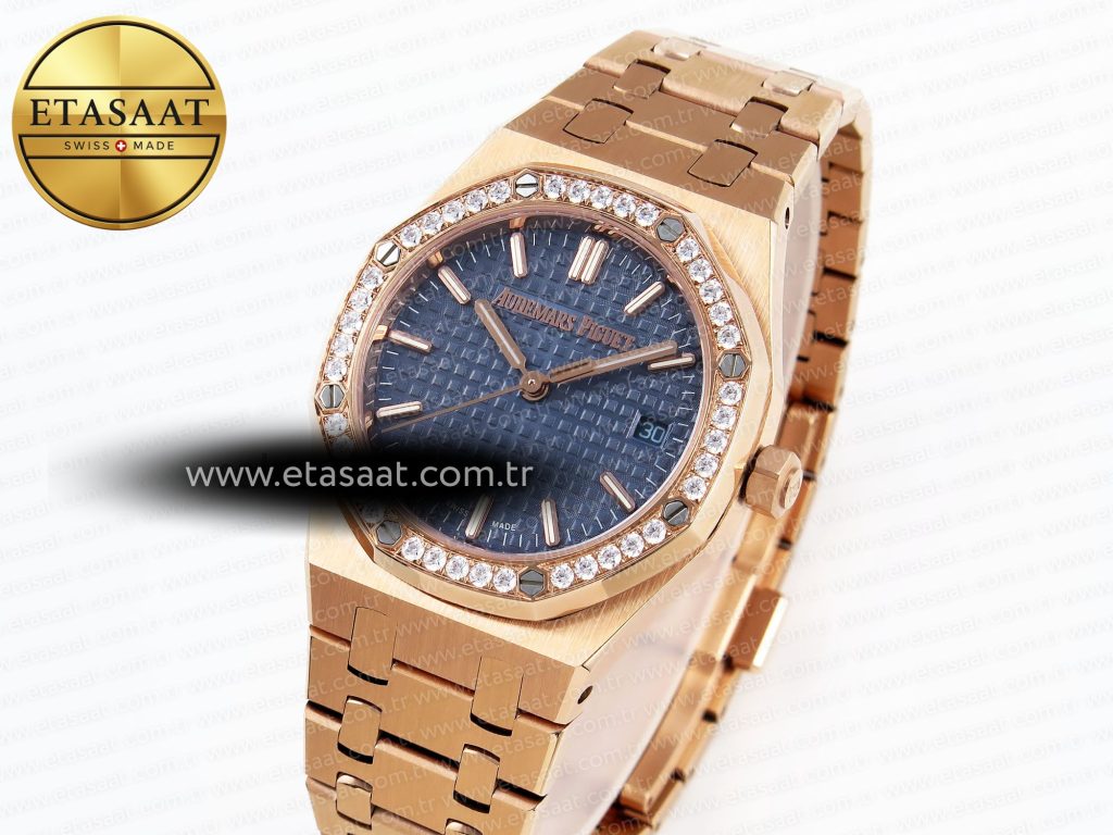 royal oak 33mm rg 8f 11 best edition blue dial diamonds bezel on rg bracelet swiss quartz2 royal oak 33mm rg 8f 11 best edition blue dial diamonds bezel on rg bracelet swiss quartz2
