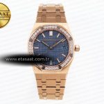Audemars Piguet Mavi Kadran Pırlantalı Bezel Eta Saat - Görsel 3 - 1:1 Süper Klon Saat