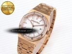 Audemars Piguet White Dial Diamonds Swiss Quartz - Görsel 2