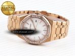 Audemars Piguet White Dial Diamonds Swiss Quartz - Görsel 6