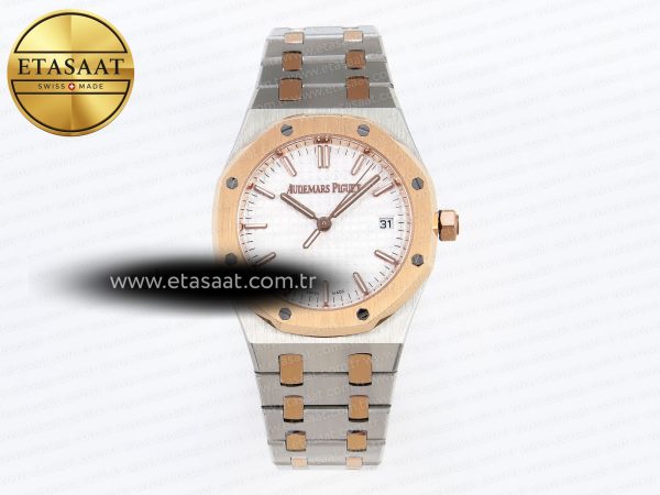 Audemars Piguet Beyaz Kadran Bilezik Swiss Quartz Eta Saat - 1:1 Süper Klon Replika Saat
