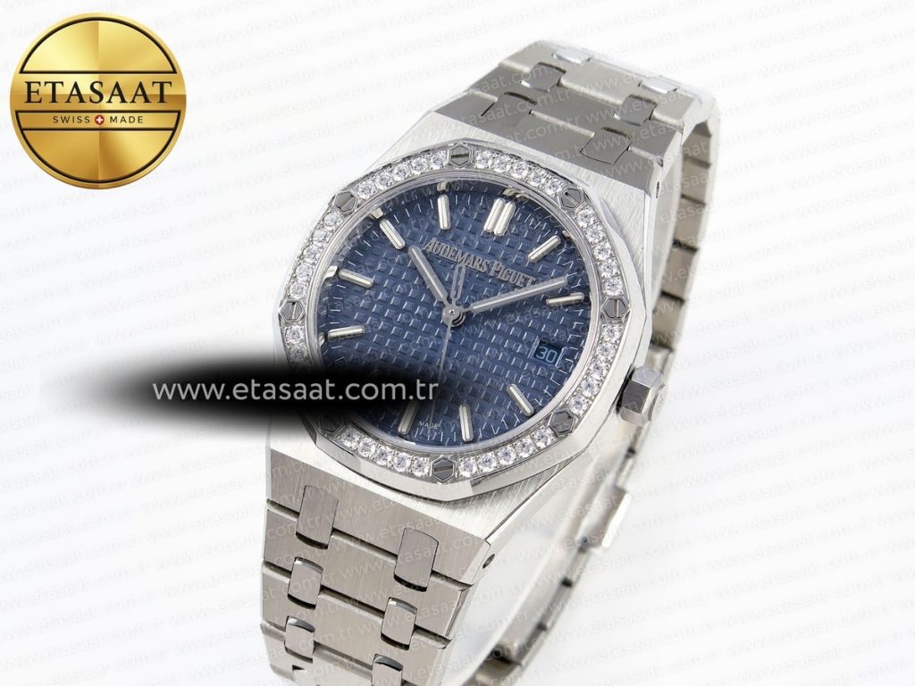royal oak 34mm ss bf best edition blue dial diamonds bezel on ss bracelet a58001 royal oak 34mm ss bf best edition blue dial diamonds bezel on ss bracelet a58001