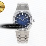 Audemars Piguet Mavi Pırlanta Kadran Pırlantalı A5800 Eta Saat - Görsel 3 - 1:1 Süper Klon Saat