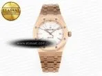 royal oak 37mm 15450 rg ipf best edition white dial on rg bracelet sa3120 super clone3