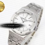 royal oak 37mm 15450 ss apsf 11 best edition white textured dial on ss bracelet sa3120 super clone1