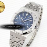 royal oak 37mm 15450 ss ipf best edition blue dial on ss bracelet sa3120 super clone1