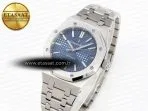 royal oak 37mm 15450 ss ipf best edition blue dial on ss bracelet sa3120 super clone2