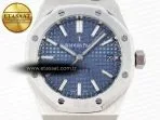 royal oak 37mm 15450 ss ipf best edition blue dial on ss bracelet sa3120 super clone4