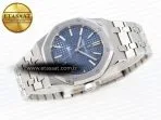 royal oak 37mm 15450 ss ipf best edition blue dial on ss bracelet sa3120 super clone5