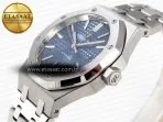 royal oak 37mm 15450 ss ipf best edition blue dial on ss bracelet sa3120 super clone6