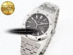 royal oak 37mm 15450 ss ipf best edition gray dial on ss bracelet sa3120 super clone1