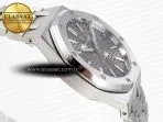royal oak 37mm 15450 ss ipf best edition gray dial on ss bracelet sa3120 super clone7