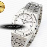royal oak 37mm 15450 ss ipf best edition white dial on ss bracelet sa3120 super clone1