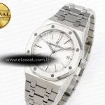 royal oak 37mm 15450 ss ipf best edition white dial on ss bracelet sa3120 super clone1