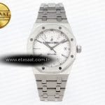 Audemars Piguet Royal Oak 37MM 15450 Beyaz Kadran V2 Eta Saat - Görsel 3 - 1:1 Süper Klon Saat