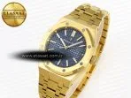 royal oak 37mm 15450 yg ipf best edition blue dial on yg bracelet sa3120 super clone1