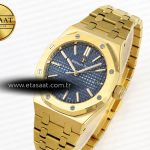 royal oak 37mm 15450 yg ipf best edition blue dial on yg bracelet sa3120 super clone1