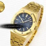 royal oak 37mm 15450 yg ipf best edition blue dial on yg bracelet sa3120 super clone1