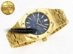 royal oak 37mm 15450 yg ipf best edition blue dial on yg bracelet sa3120 super clone6