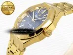 royal oak 37mm 15450 yg ipf best edition blue dial on yg bracelet sa3120 super clone7