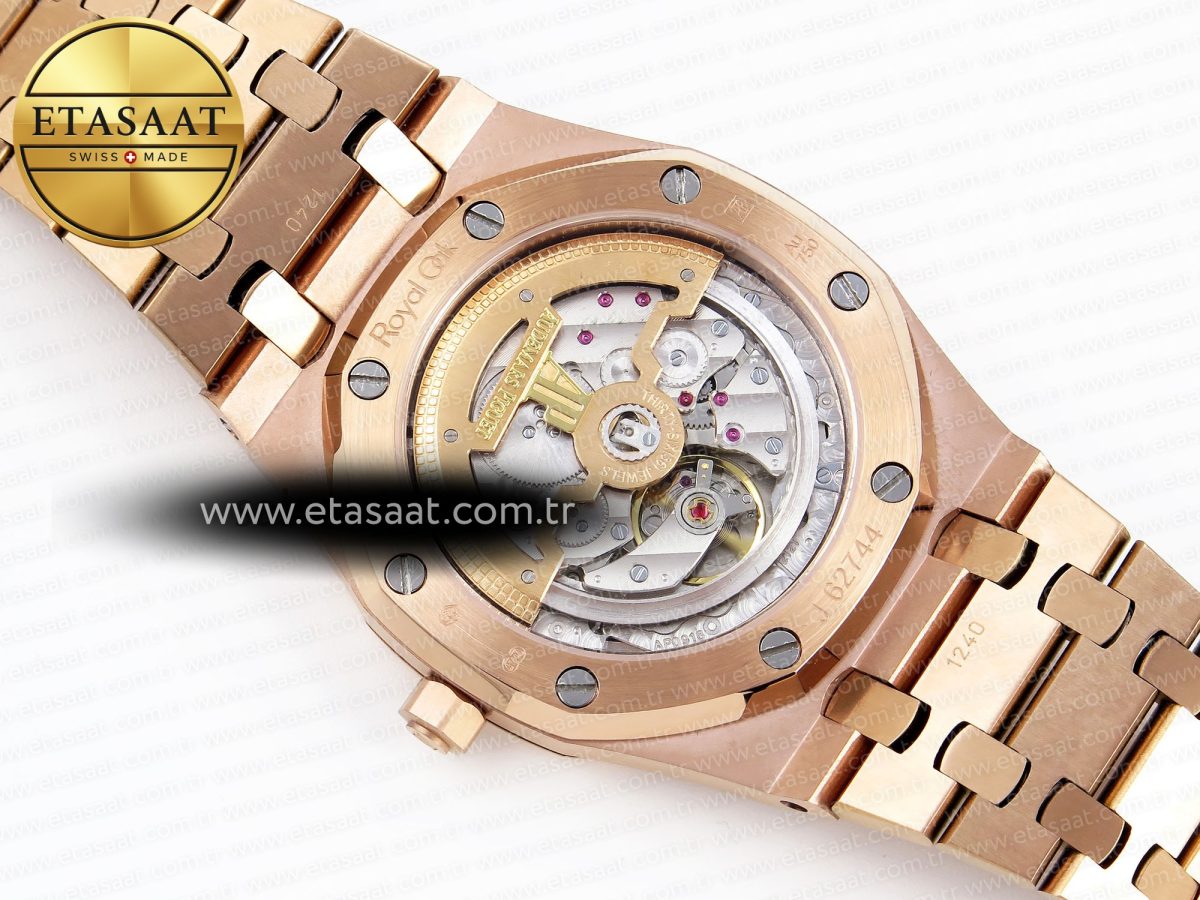 Audemars Piguet Royal Oak 39mm 15202 Black Diamonds Dial on RG A2121 - Görsel 17