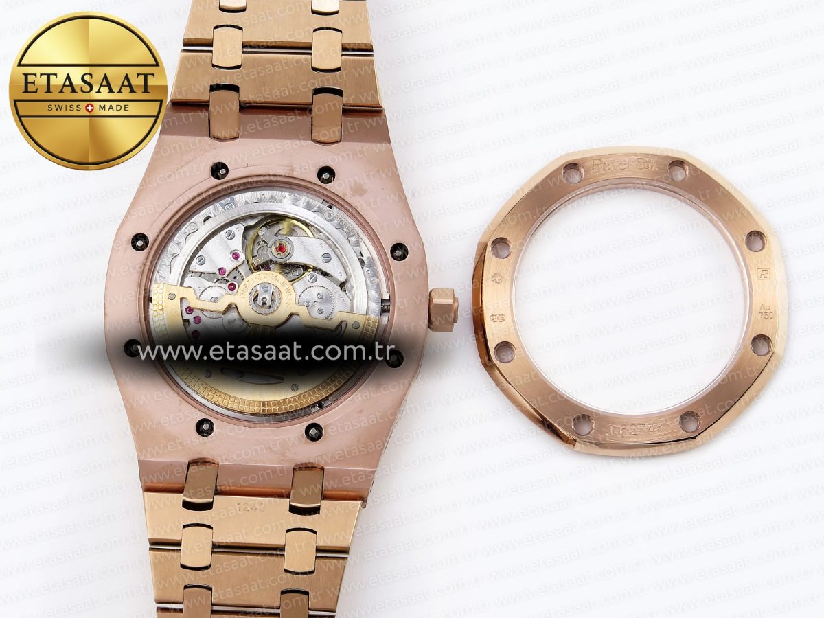 Audemars Piguet Royal Oak 39mm 15202 Black Diamonds Dial on RG A2121 - Görsel 18
