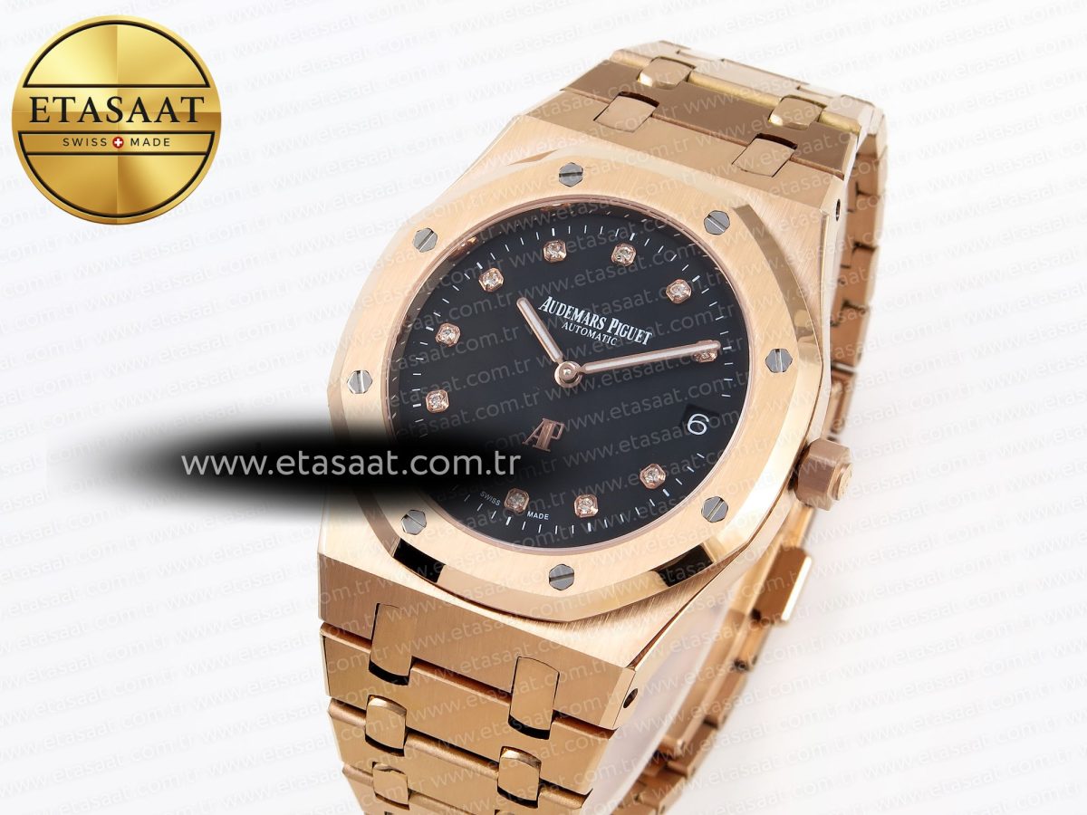 Audemars Piguet Royal Oak 39mm 15202 Black Diamonds Dial on RG A2121 - Görsel 2